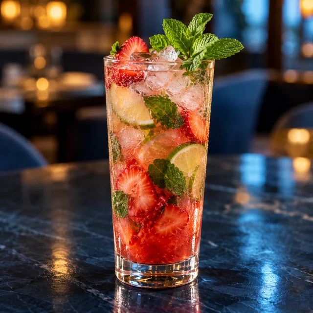 Illustrative image of Strawberry Mojito