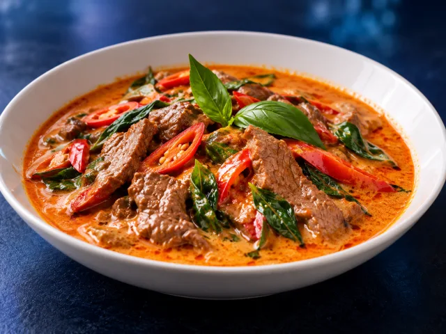 Illustrative image of Thai Beef with Red Curry
