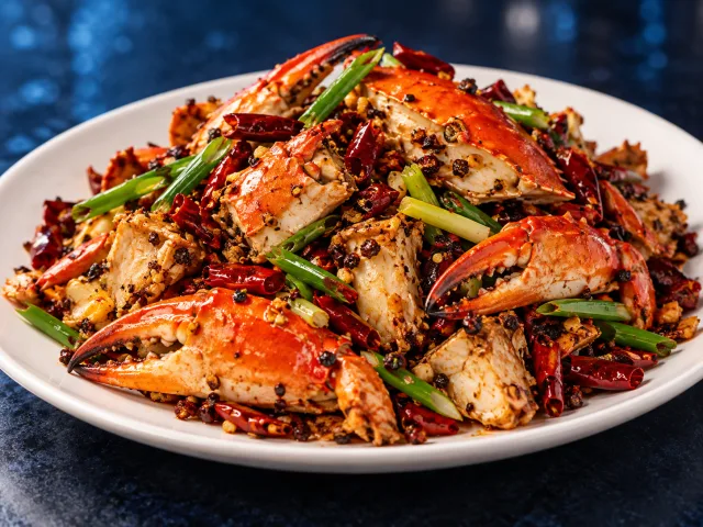 Illustrative image of Crab Chili Dry