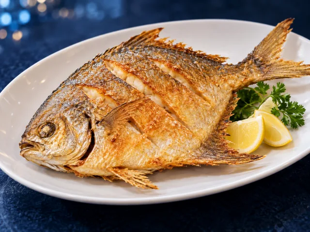 Illustrative image of Fried Pomfret