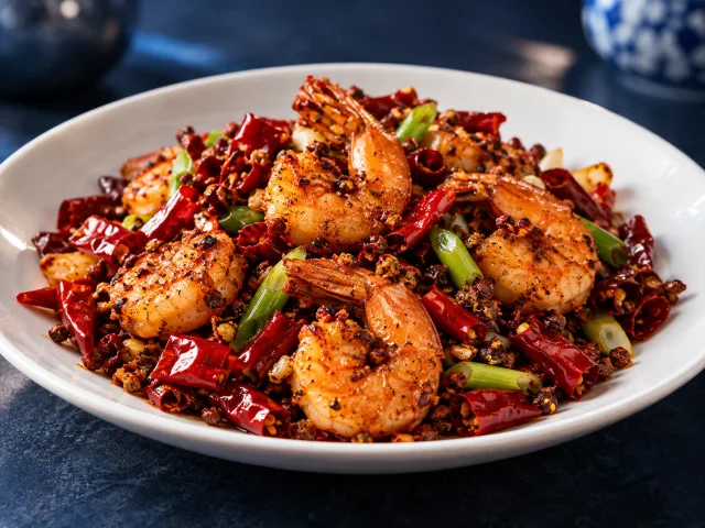 Illustrative image of Sze-Chuan Prawn Chili Dry
