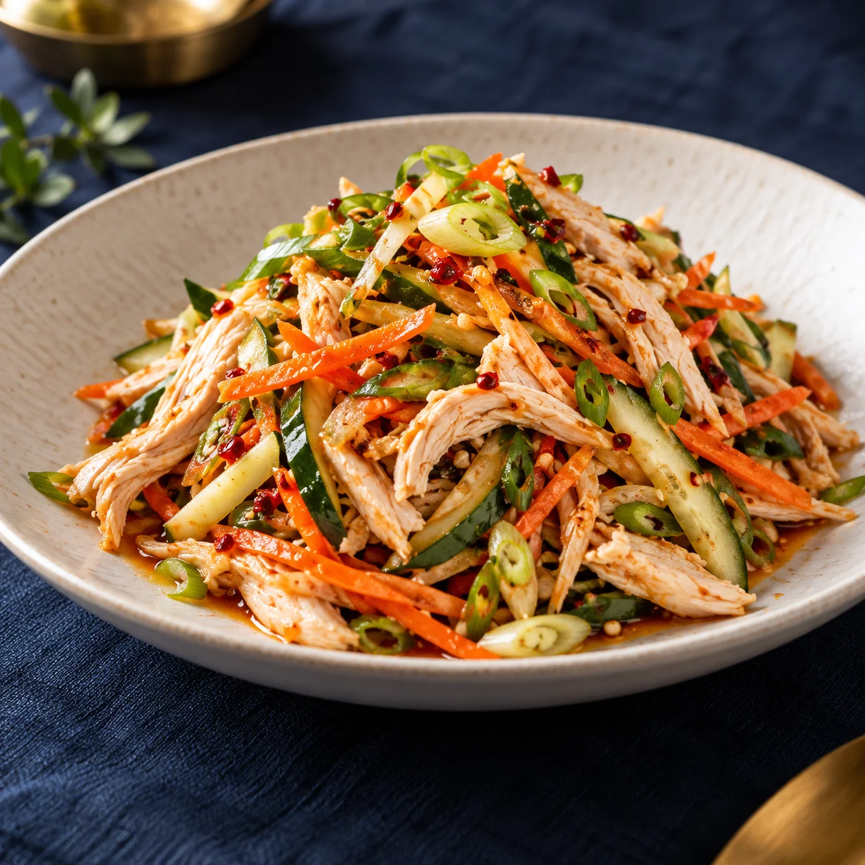 Illustrative image of Sze-Chuan Chicken or Prawn Salad